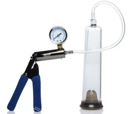 Manual pump to increase penis size